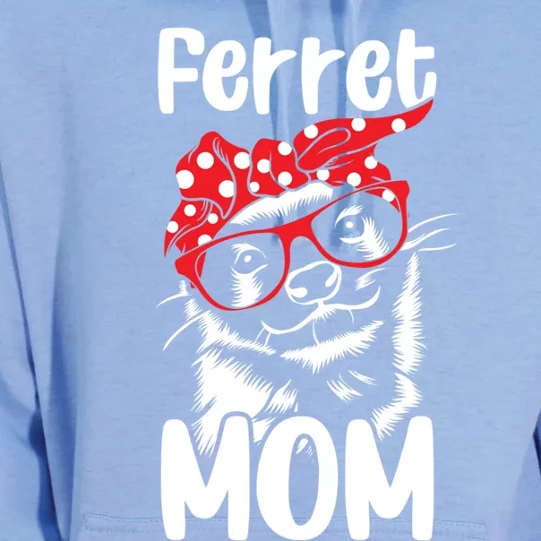 Wo Ferret Mom Red Bandanna Funny Weasel Gift Unisex Surf Hoodie