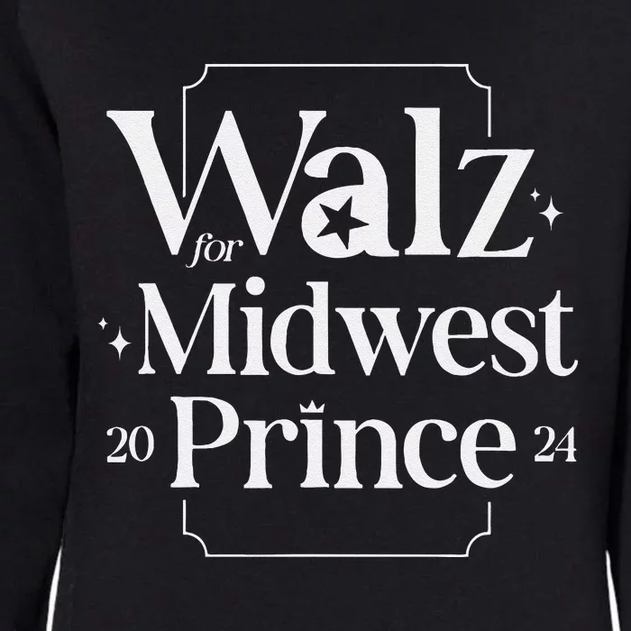 Walz For Midwest Prince Womens California Wash Sweatshirt