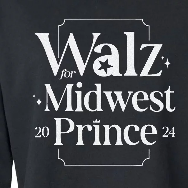 Walz For Midwest Prince Cropped Pullover Crew