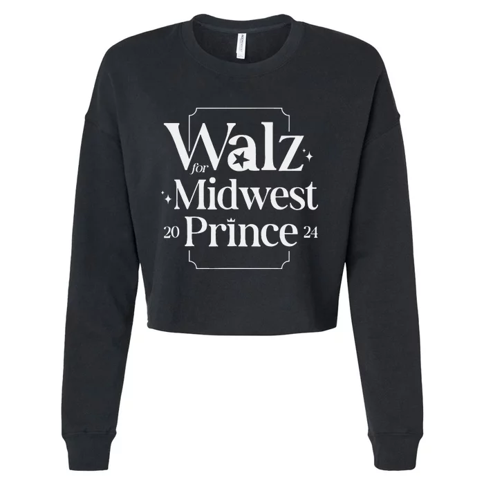 Walz For Midwest Prince Cropped Pullover Crew