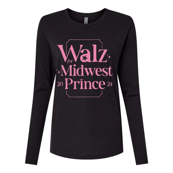 Walz For Midwest Prince Womens Cotton Relaxed Long Sleeve T-Shirt