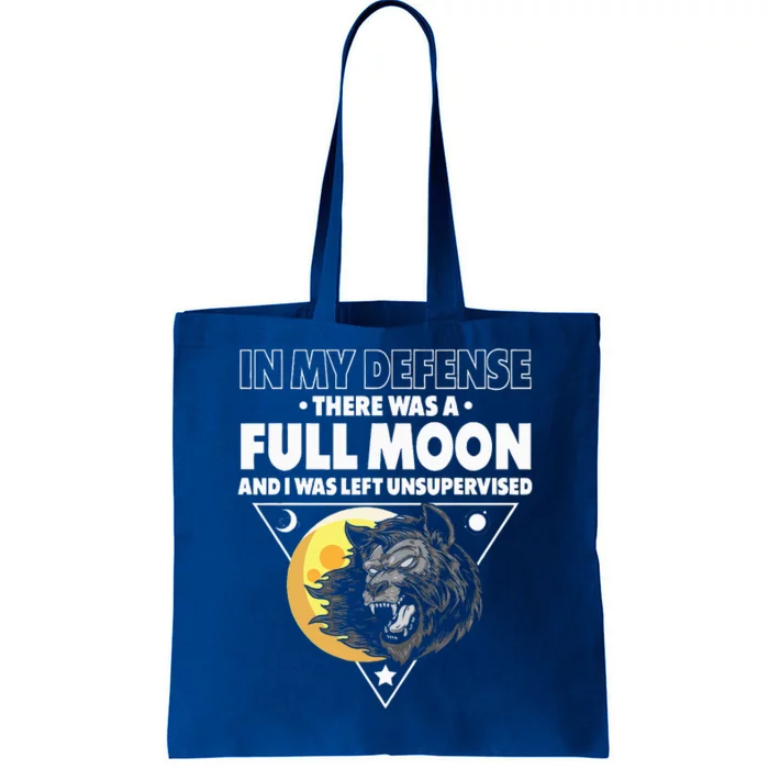 Werewolf Full Moon Werewolf Tote Bag