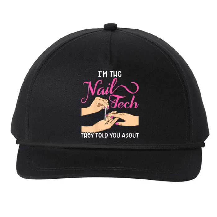 Womens Funny Manicurist Pedicurist For Nail Artists And Beauticians Snapback Five-Panel Rope Hat