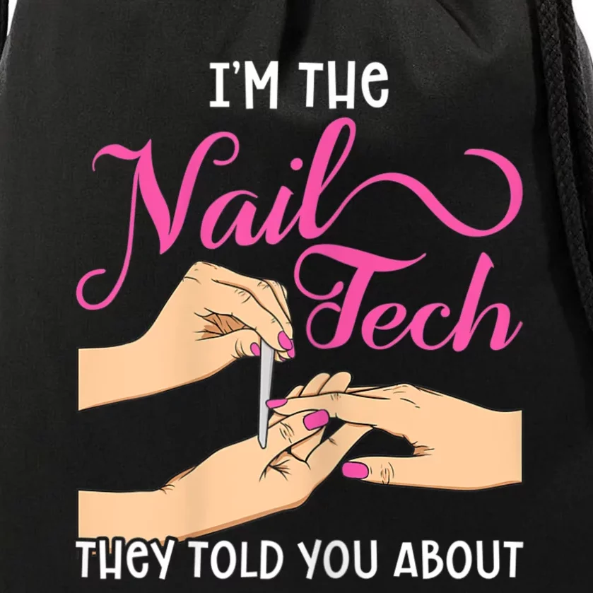 Womens Funny Manicurist Pedicurist For Nail Artists And Beauticians Drawstring Bag