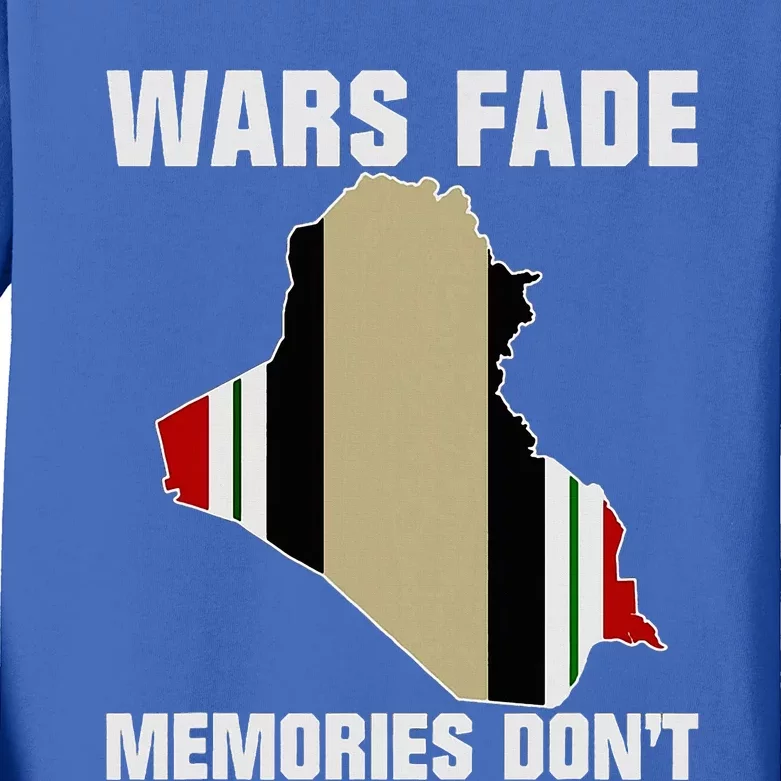 Wars Fade Memories DonT Iraq Kids Long Sleeve Shirt