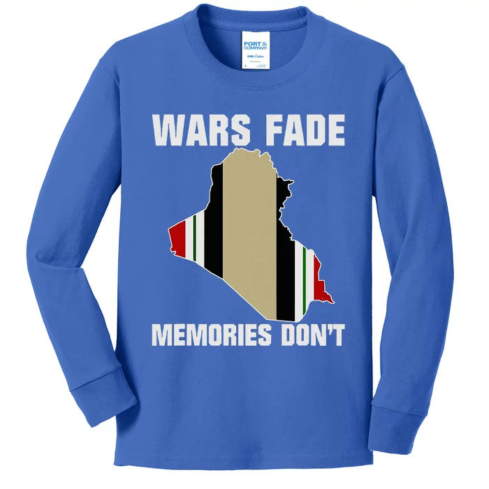 Wars Fade Memories DonT Iraq Kids Long Sleeve Shirt