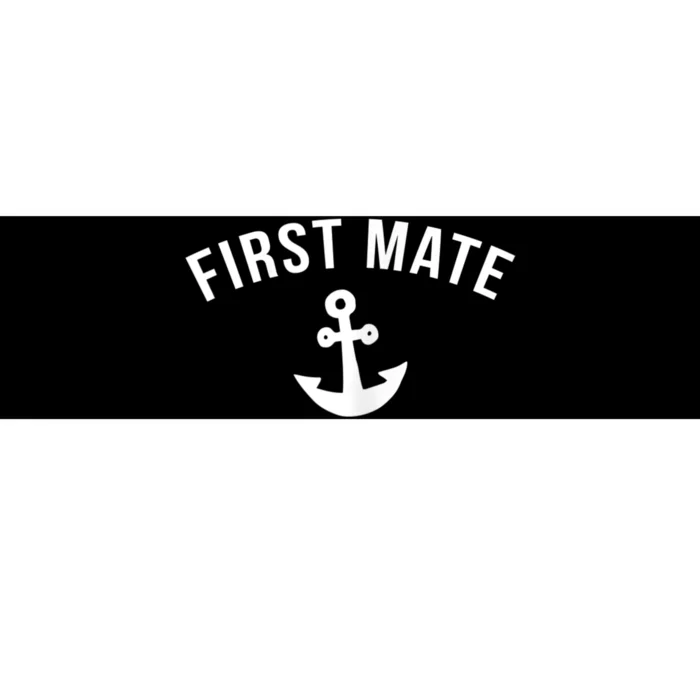 Womens First Mate Boating Bumper Sticker