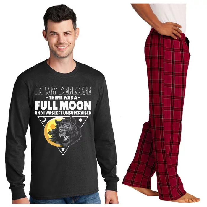 Werewolf Full Moon Werewolf Long Sleeve Pajama Set