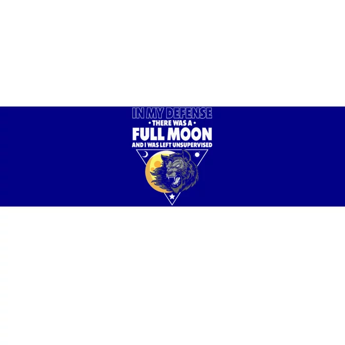 Werewolf Full Moon Werewolf Bumper Sticker