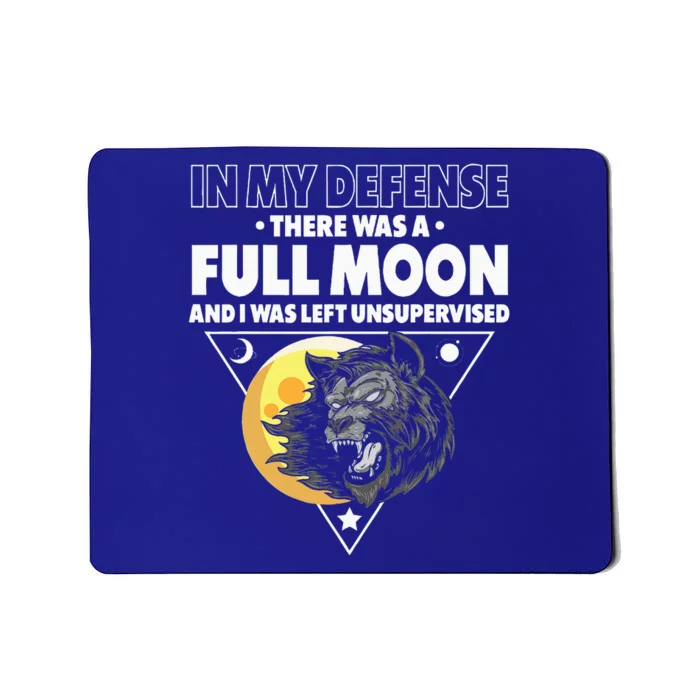 Werewolf Full Moon Werewolf Mousepad