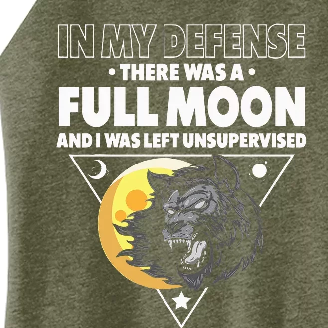 Werewolf Full Moon Werewolf Women’s Perfect Tri Rocker Tank