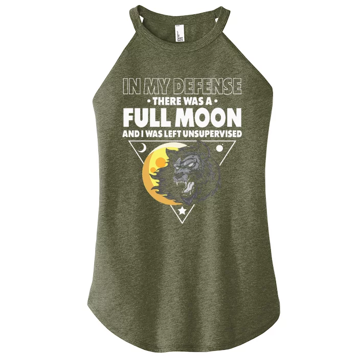 Werewolf Full Moon Werewolf Women’s Perfect Tri Rocker Tank