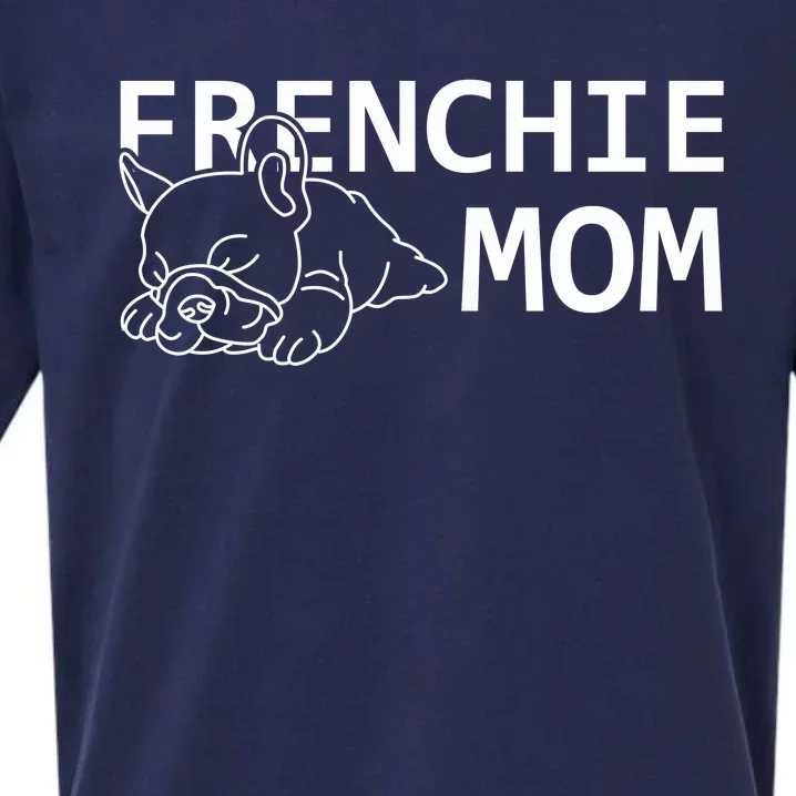 Womens Frenchie Mom Clothes Gift Dog French Bulldog Gift Sueded Cloud Jersey T-Shirt