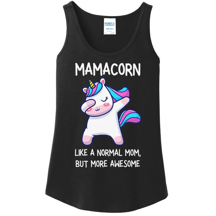 Womens Funny Mamacorn Unicorn Costume Mom Mother's Day Love Ladies Essential Tank