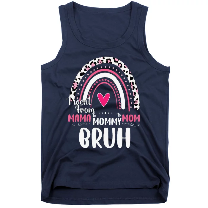 Women's Funny Mama Mommy Mom Bruh Mothers Day Saying Tank Top