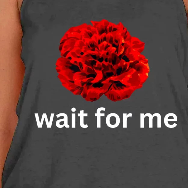 Wait For Me Hadestown Broadway Musical Theatre Women's Knotted Racerback Tank