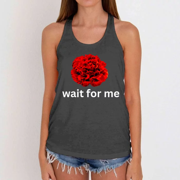 Wait For Me Hadestown Broadway Musical Theatre Women's Knotted Racerback Tank