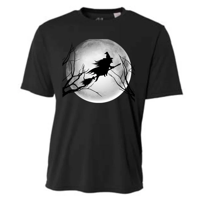 Witch Full Moon Halloween Costume Witchy Teen Girls Meaningful Gift Cooling Performance Crew T-Shirt