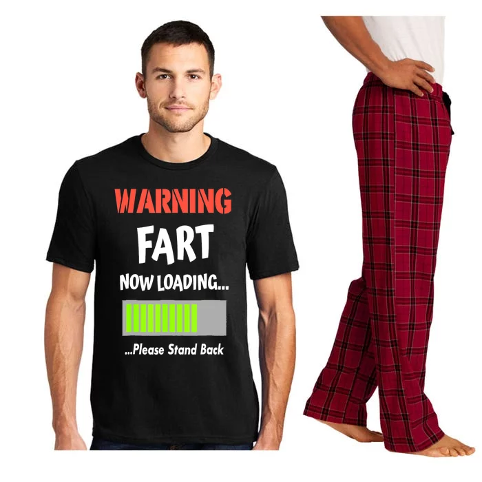 Warning Fart Now Loading Please Stand Back Funny Gag Gifts Pajama Set