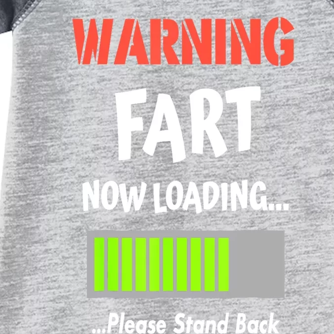 Warning Fart Now Loading Please Stand Back Funny Gag Gifts Infant Baby Jersey Bodysuit