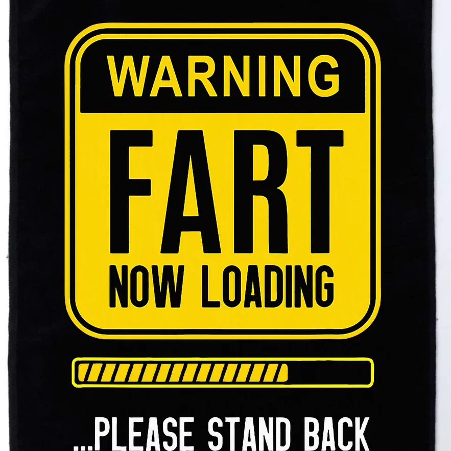 Warning Fart Now Loading Platinum Collection Golf Towel