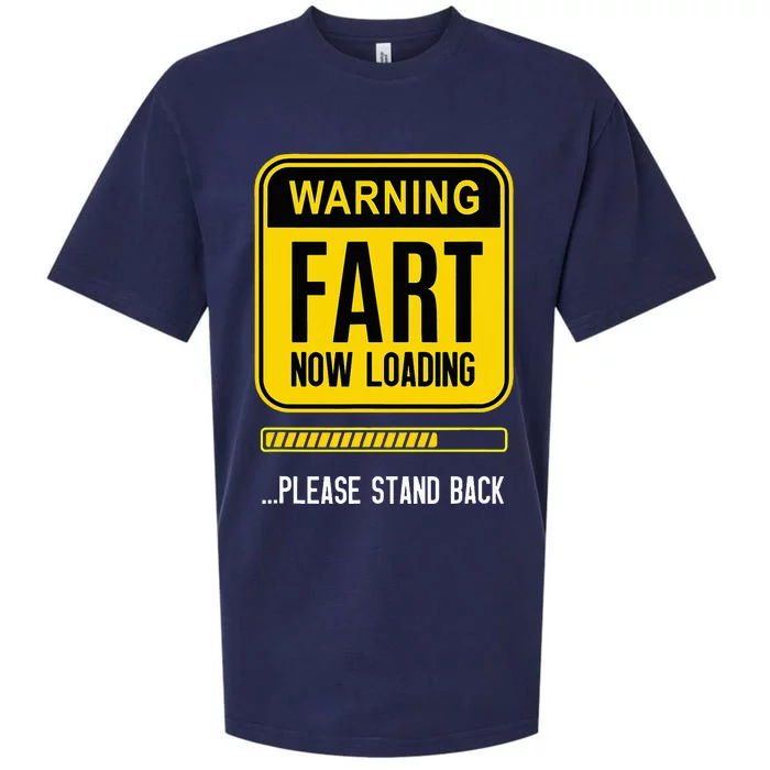 Warning Fart Now Loading Sueded Cloud Jersey T-Shirt