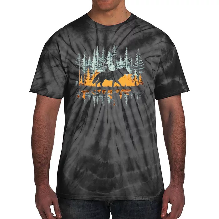 Wolf Forest Nature Wildlife Outdoor Tie-Dye T-Shirt