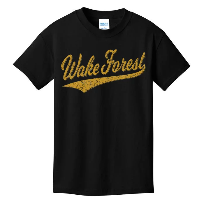 Wake Forest North Carolina Varsity Script Sports Jersey Kids T-Shirt