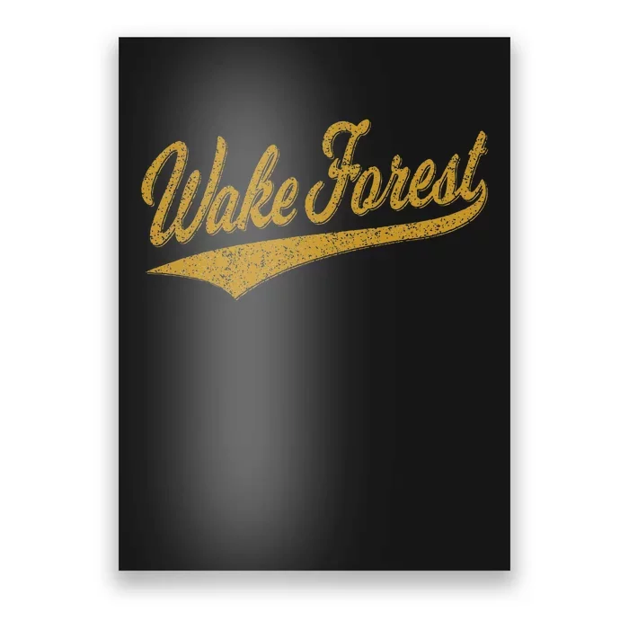 Wake Forest North Carolina Varsity Script Sports Jersey Poster