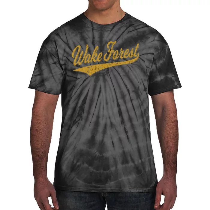 Wake Forest North Carolina Varsity Script Sports Jersey Tie-Dye T-Shirt