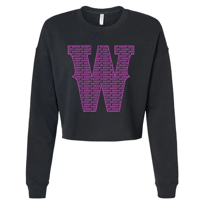 Wendy First Name Personalized Wendy Name Cropped Pullover Crew