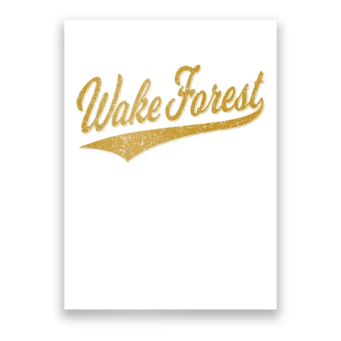 WAKE FOREST NORTH CAROLINA VARSITY SCRIPT SPORTS JERSEY Poster