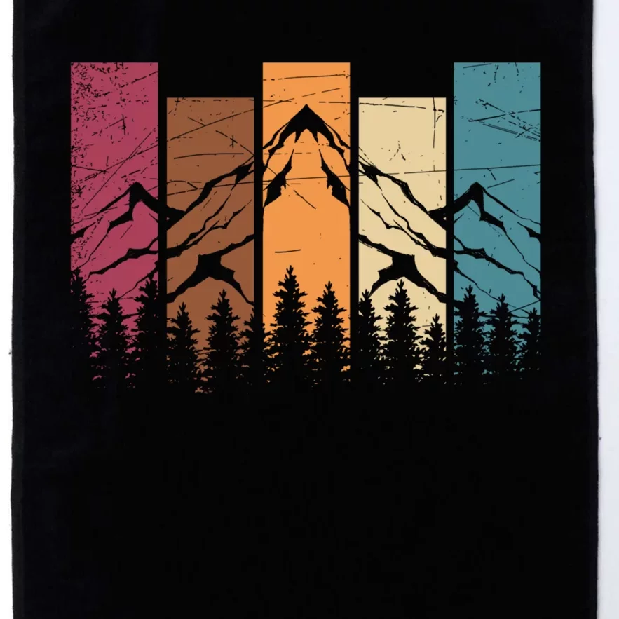 Wildlife Forest Nature Trees Retro Outdoors Mountains Hiking Platinum Collection Golf Towel