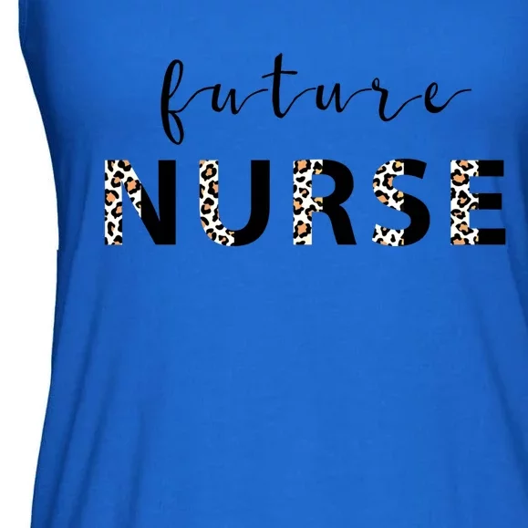 Wo Future Nurse Student Leopard Print Nurse In Training Funny Gift Ladies Essential Flowy Tank