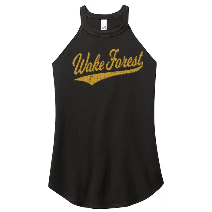 WAKE FOREST NORTH CAROLINA VARSITY SCRIPT SPORTS JERSEY Women’s Perfect Tri Rocker Tank