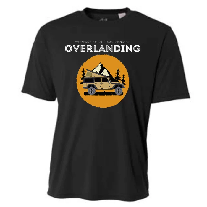 Weekend Forecast Overland Camping Overlanding Cooling Performance Crew T-Shirt