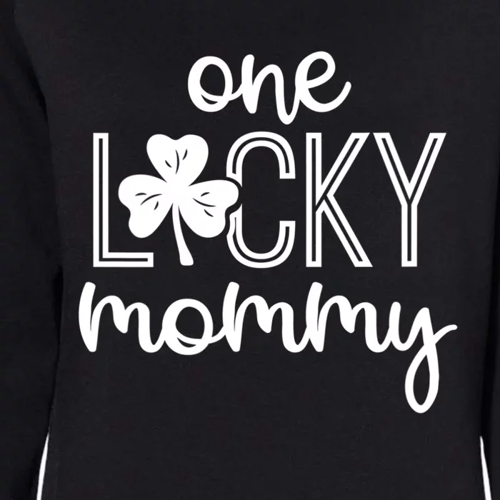 Wo Funny One Lucky Mommy St Patricks Day Gift Gift Womens California Wash Sweatshirt