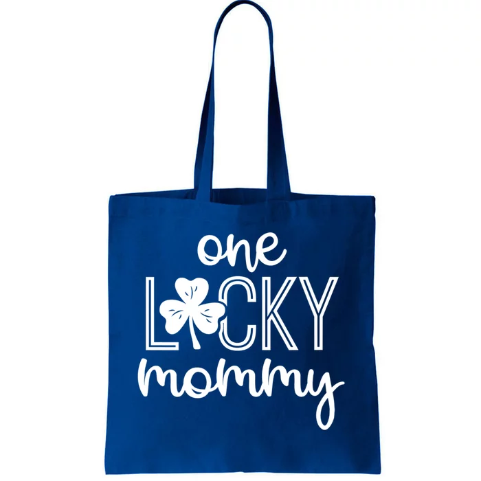 Wo Funny One Lucky Mommy St Patricks Day Gift Gift Tote Bag