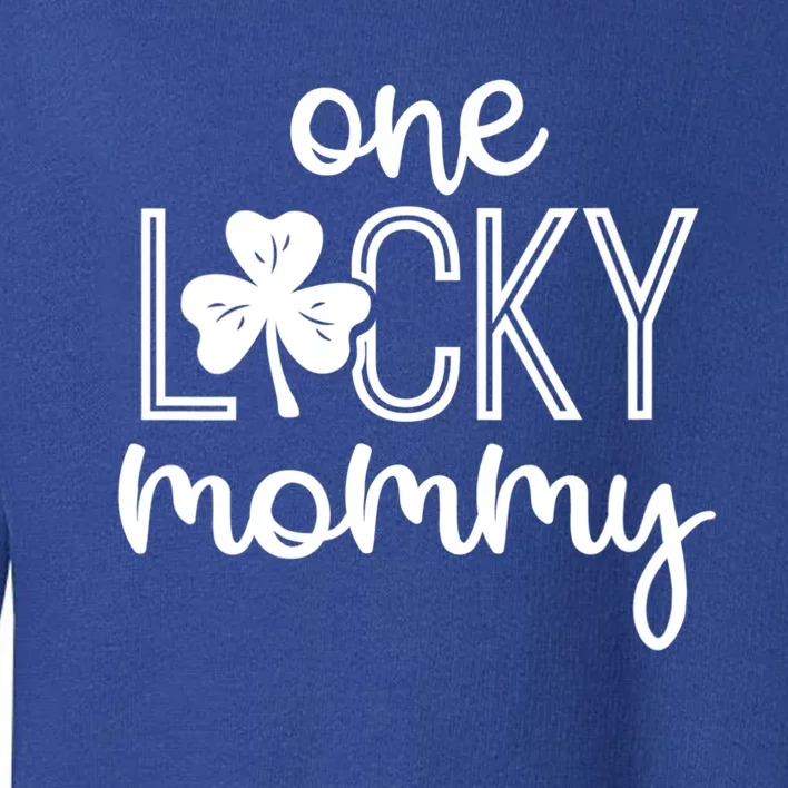 Wo Funny One Lucky Mommy St Patricks Day Gift Gift Toddler Sweatshirt