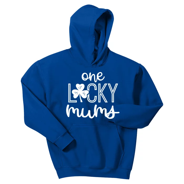 Wo Funny One Lucky Mums St Patricks Day Gift Gift Kids Hoodie