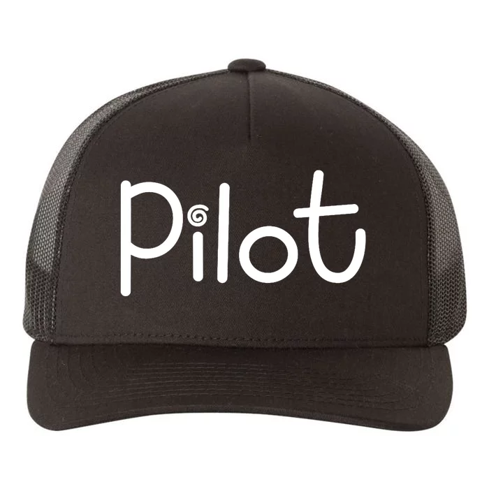 Wo Female Pilot Yupoong Adult 5-Panel Trucker Hat