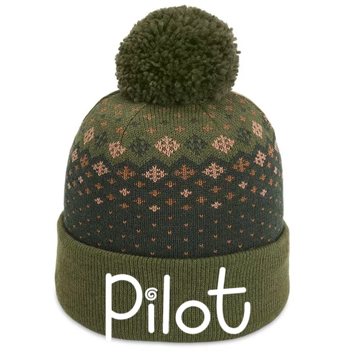 Wo Female Pilot The Baniff Cuffed Pom Beanie