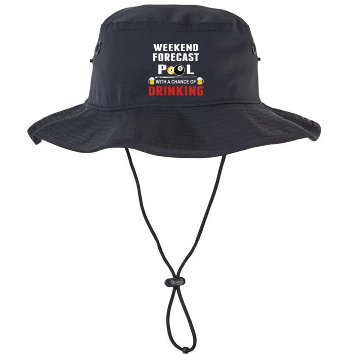 WEEKEND FORECAST POOL WITH A CHANCE OF A DRINKING BILLIARDS Gift Father's Day Legacy Cool Fit Booney Bucket Hat