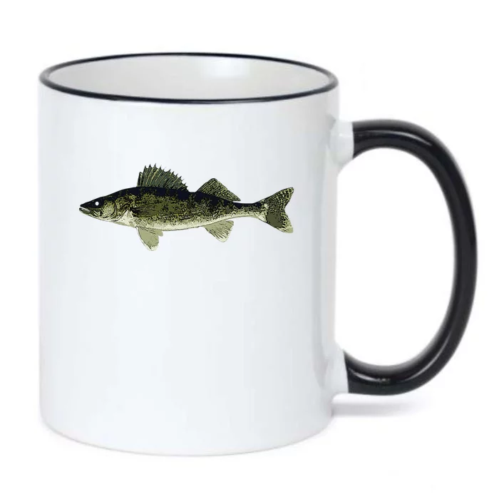 Walleye Fish Pickerel Fishing Lover Fisherman Black Color Changing Mug