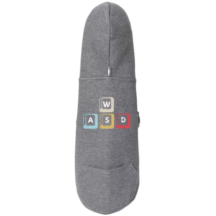 Wasd Funny Pc Video Gamer Wasd Gaming Pc Master Race Great Gift Doggie 3-End Fleece Hoodie