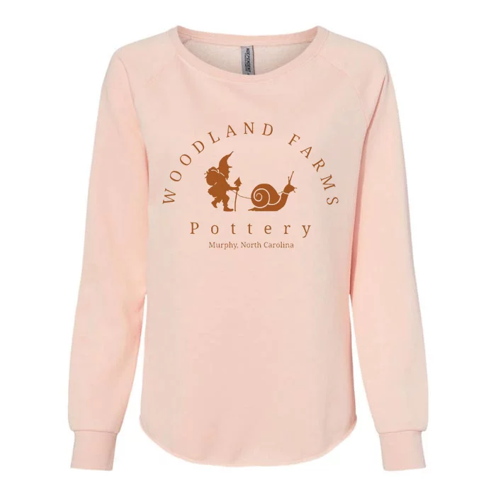 Woodland Farms Pottery New Tan Womens California Wash Sweatshirt