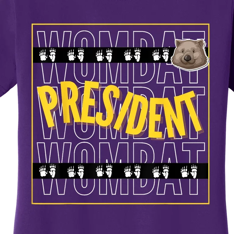 Wombat For President 2024. Independent Vote Women's T-Shirt