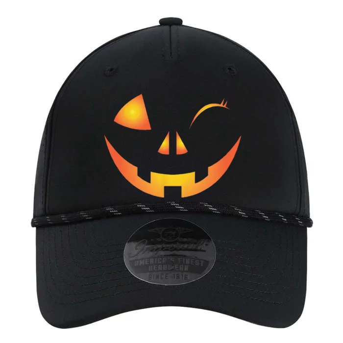 Wink Face Pumpkin Jack O Lantern Costume Cool Halloween Gift Performance The Dyno Cap