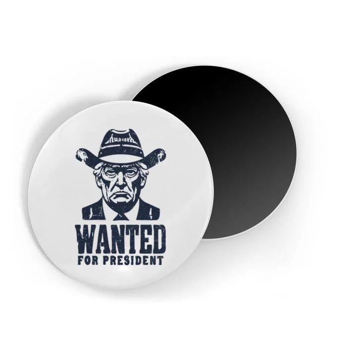 Wanted For President Donald Trump 2024 Mugshot Magnet