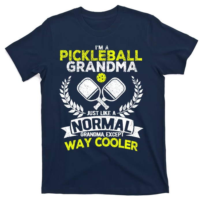 Wo Funny Pickleball Paddle Pickleball Grandma Retro Vintage T-Shirt